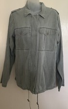 EXPRESS Military Twill 2-Pocket Jacket Women Size M