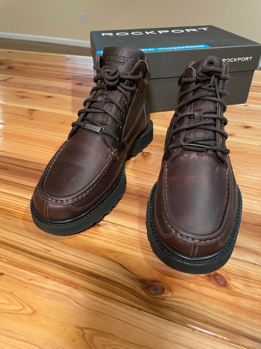 Rockport Men's Dougland Moc-Toe Boot Chocolate Oiled Nubuck Rockport Men's Dougland Moc-Toe Boot Chocolate Oiled Nubuck