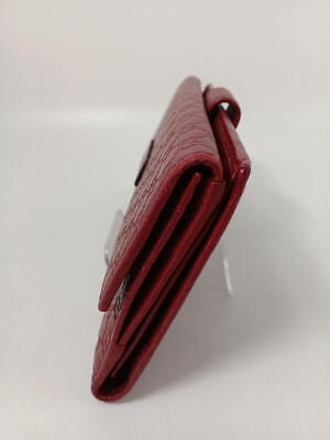 GUCCI Red Micro Shima Double Hook Long Wallet | eBay