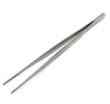 Aquarium Aquatic Life Maintenance Fish Feeding Serrated Tweezers Tank Plants 8"