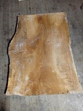 Spalted Ash Slab Table Top Live Edge Timber (1290x 840-910x 70mm)