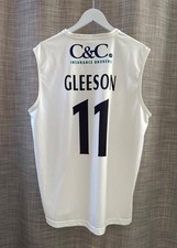 England Cricket 11 Gleeson Match Worn Shirt Jersey New Balance Men's Size XL