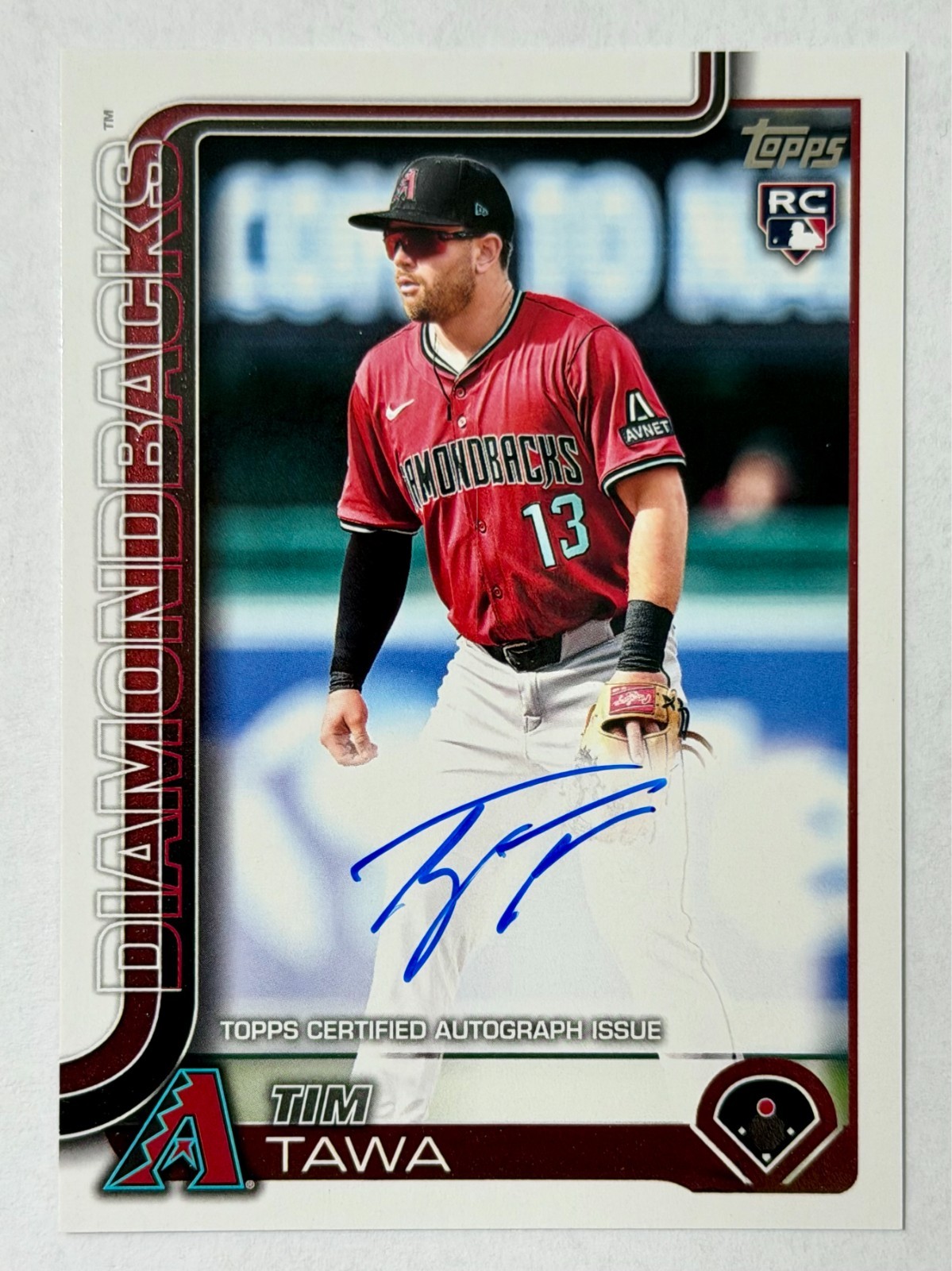 2025 Topps Update Series Flagship Real One Rookie Autograph Tim Tawa #US236