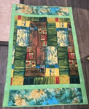 Throw Quilt Spring Seeds Floral Beautiful Handmade 58 X 38