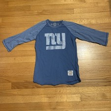 New York Giants NFL Retro Sport Authentic Premium Tee Blue Women’s Medium