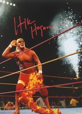 Hulk Hogan WWE  American Treasure Fireworks Signed RP Reprint 8X10 Photo