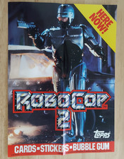Topps Robocop 2 Box Topper Promo Poster 1990