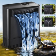 290GPH Turtle Tank Filter for 20-85 Gallons, Adjustable Flow, Low Water Level