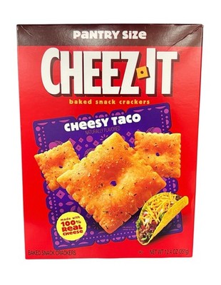 Cheez It Cheesy Taco Baked Snack Crackers 12.4 oz