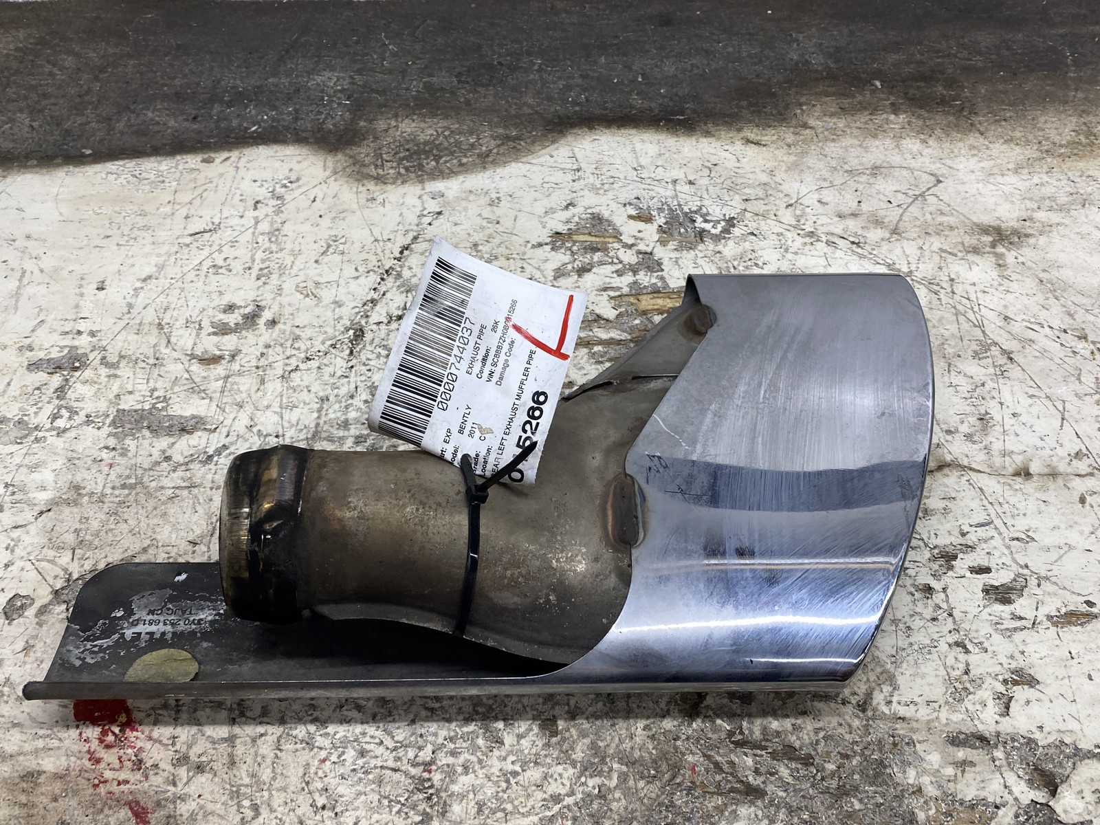 2010-2020 BENTLEY MULSANNE OEM REAR LEFT EXHAUST MUFFLER PIPE TUBE TIPE END