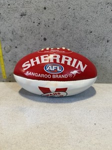 Sherrin AFL Kangaroo Brand Swans Squa Football Club Ball *BAD FILL VALVE*