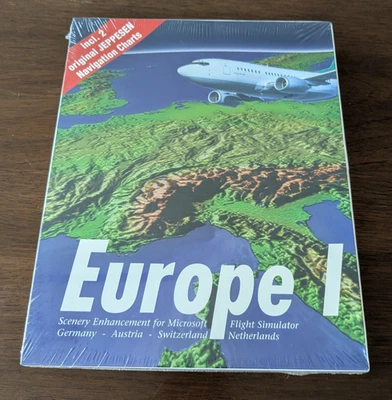 Europe I: Scenery for Microsoft Flight Simulator 5, PC Big Box NEU SEALED - Bild 1 von 4