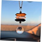 Crystal Hanging Car Charm,Cute Healing Stones Car Decor for Rear View