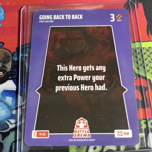 Going Back To Back Play Card 2024 Bo Jackson Battle Arena #PL-62 boba