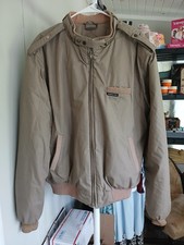 Members Only Jacket Men s Size 46 Vintage 80 s Tan/Beige Full Zip