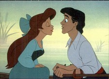 1991 Pro Set The Little Mermaid - Ariel & Eric Kiss the Girl #66