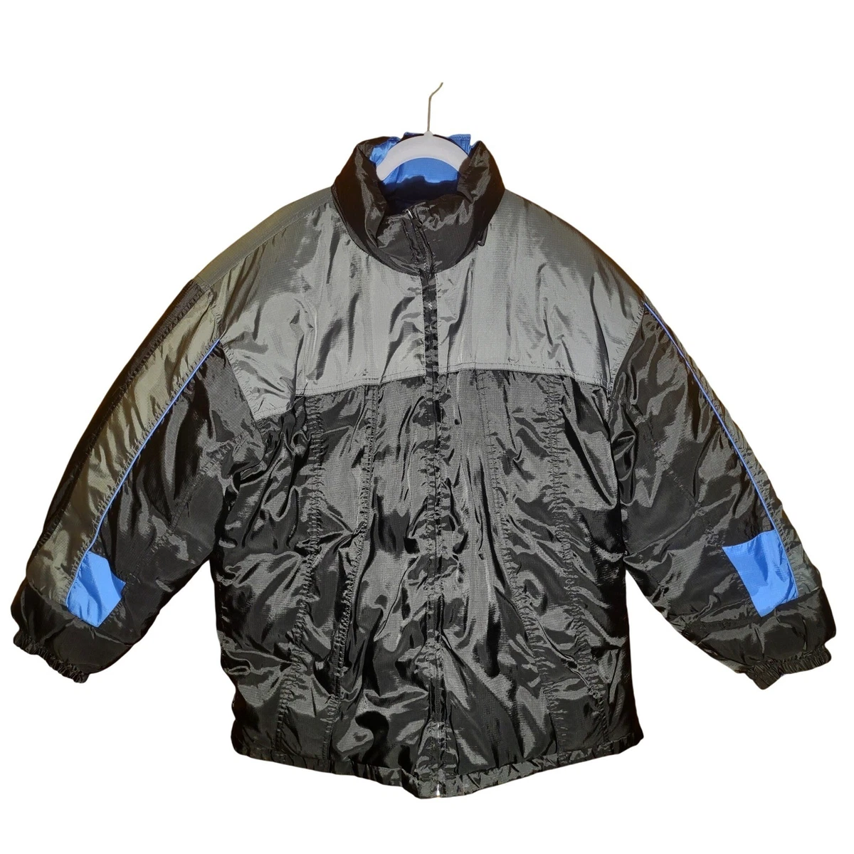 Veste Coupe-vent Homme Steve & Barry's - Nylon Bleu Doublé - Taille L - Occasion Très Bon état