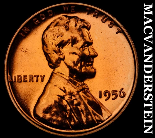 1956 Lincoln Wheat Cent- Choice Gem Proof Luster No Reserve #i9923