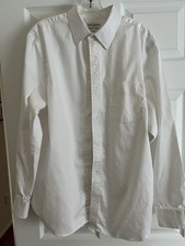Banana Republic Men's Dress Shirt Size 16-16 1/2 White Non Iron Classic Fit