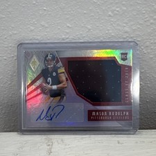 2018 Panini Phoenix Mason Rudolph Rookie Auto Patch #RJ-MR /149 Steelers