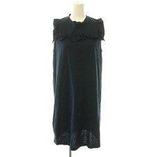 Prada Navy Cotton Sleeveless Dress S Vintage B Condition