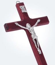 HexiangStore Wood Cross Wall Decor Catholic Crucifix 7.8 Inch for or Tableo...