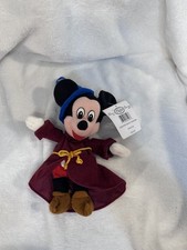 Disney Store Bean Bag Plush Fantasia Sorcerer Mickey Mouse NWT
