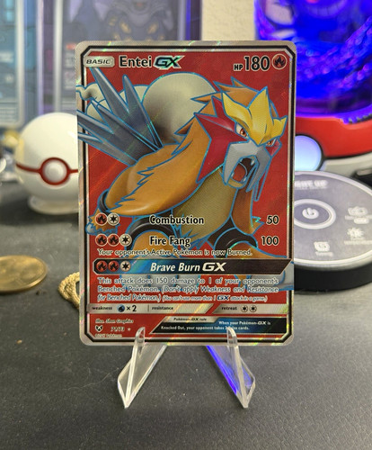 The Pokémon Company Entei GX 71/73 Shining Legends Full Art Holo UR 180 HP