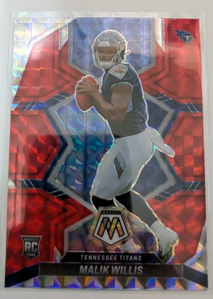 2022 Panini Mosaic - Rookies Malik Willis #302 Red Mosaic Prizm (RC)