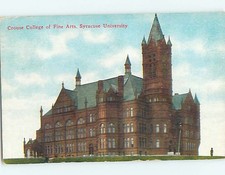 Divided-Back FINE ARTS AT SYRACUSE UNIVERSITY Syracuse New York NY L8199