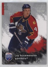 2007 Upper Deck Be a Player Platinum Player's Club 21/25 Jay Bouwmeester #87 3yz