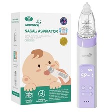Electric Baby Nasal Aspirator, Auto Nose Cleaner, 3 Suctions, Purple