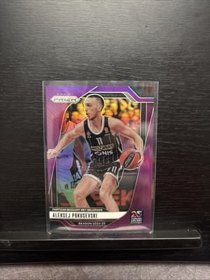 Aleksej Pokusevski 2024-25 Panini Prizm EuroLeague #80 Purple Prizms #/99