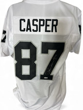 DAVE CASPER AUTOGRAPHED SIGNED OAKLAND RAIDERS JERSEY BECKETT AUTHENTICATION