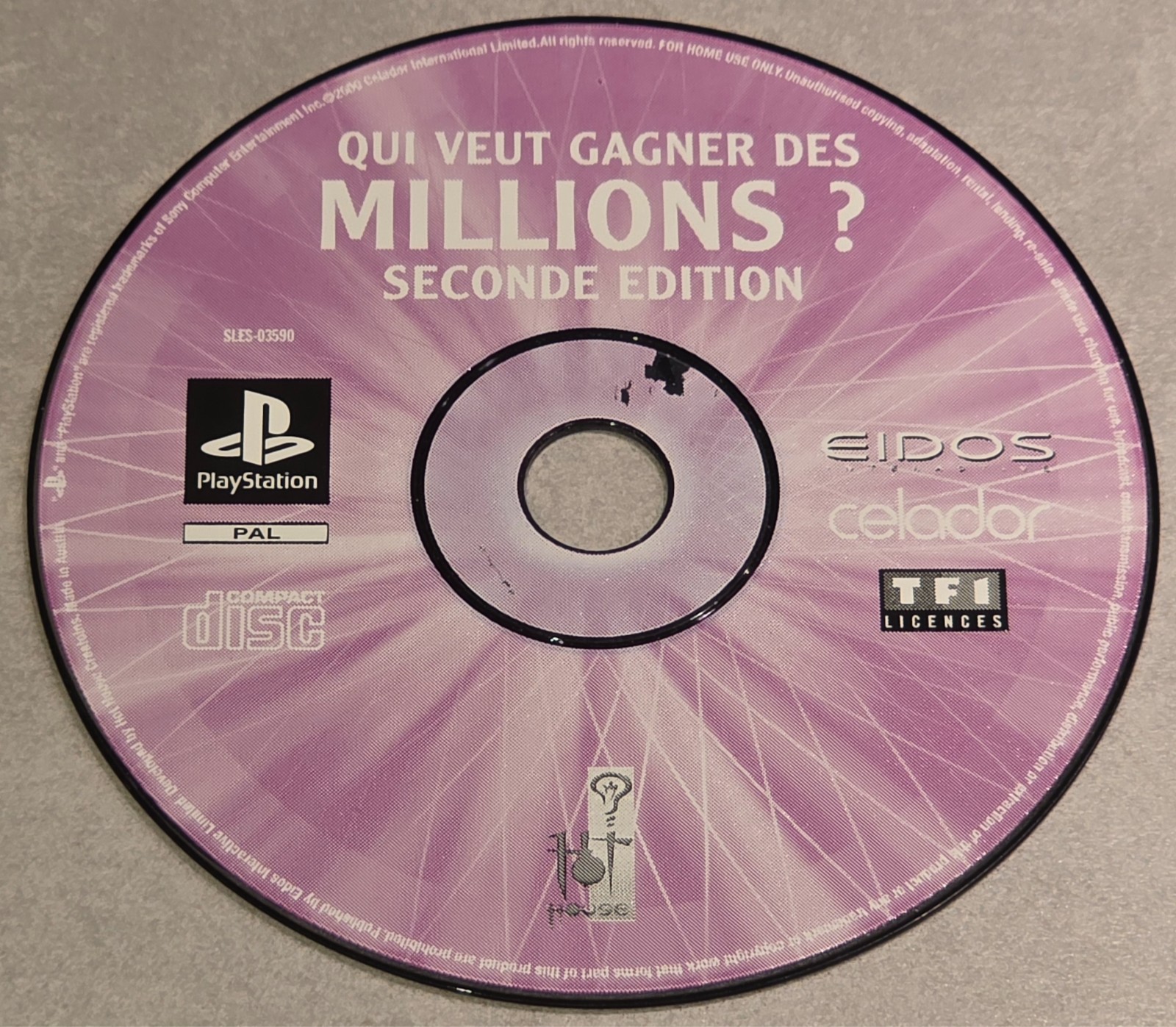 QUI  VEUT GAGNER DES MILLIONS ? SECONDE EDITION PLAYSTATION 1 PS1 OOT