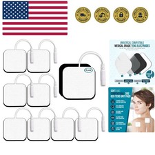 SM Electrodes TENS Unit Replacement Pads TENS Unit Pads TENS Pads 2x2  8 PCS ...