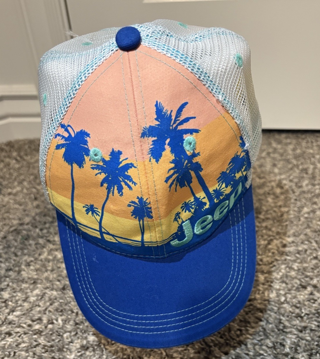 Jeep Hat Cap Snapback Adjustable Mesh Trucker Pal… - image 3