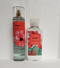 Bath and Body Works Poppy Mist Lotion 8 oz Ea New