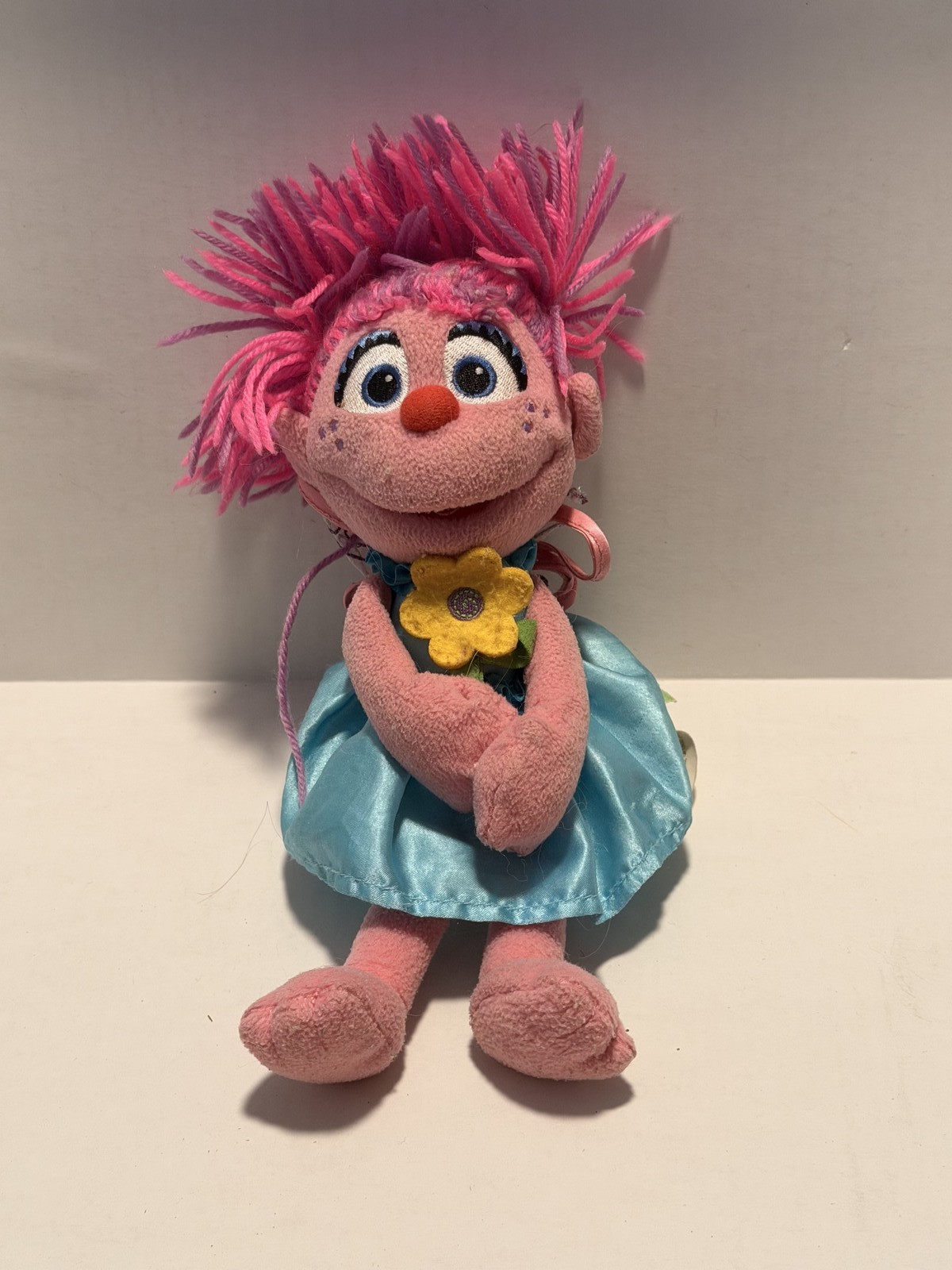 Sesame Street Abby Cadabby Plush Doll Fairy Wings Pink Hair 