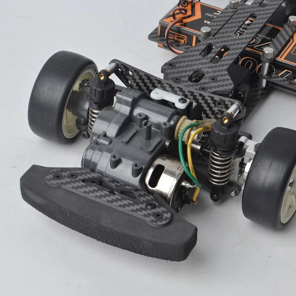 Carbon Front Bumper Kit for Tamiya TA03F Pro TA03FS TA03F Chassis Upgrades - Image 2 of 4