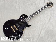 *NUOVO* EDWARDS E-LP-CTM/P Les Paul Custom Black P-90 Long Tennon 3,86 kg con GB