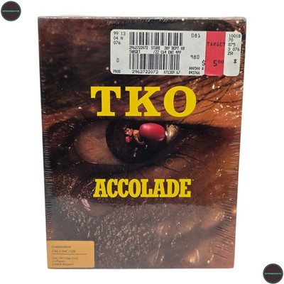 TKO Commodore 64 C64 Spiel Big Box SEALED NEW Accolade 1988