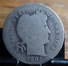 1905 Barber Dime - Most Details Are  Outlined