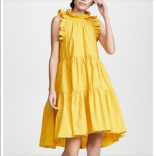 Ulla Johnson “Tamsin” Yellow Tiered Dress ~ Sz 0