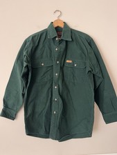 VTG Five Brother Cotton Flannel Shirt USA Made Men L 90s Workwear