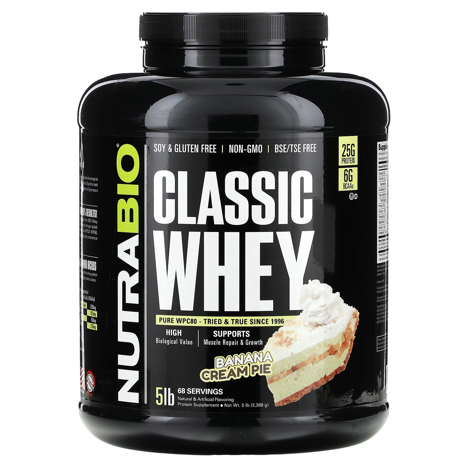 Классический сывороточный протеин пирог с банановым кремом 5 фунтов 2268 г 15090₽