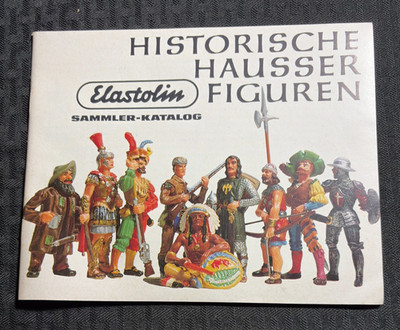 1980 Elastolin HISTORISCHE HAUSSER FIGUREN 60pg Sammler Katalog FN 6.0 German