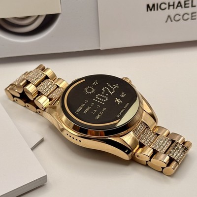 Michael Kors Access Bradshaw Smartwatch Rose Gold Pavé Crystal MKT5018 DW2c