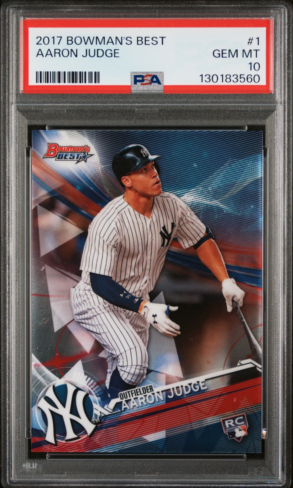 2017 BOWMAN'S BEST #1 AARON JUDGE ROOKIE RC PSA 10