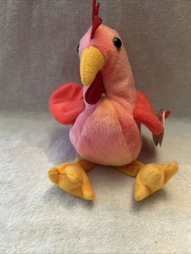 Ty Beanie Baby: Strut The Rooster Heart Tag March 8th 1996